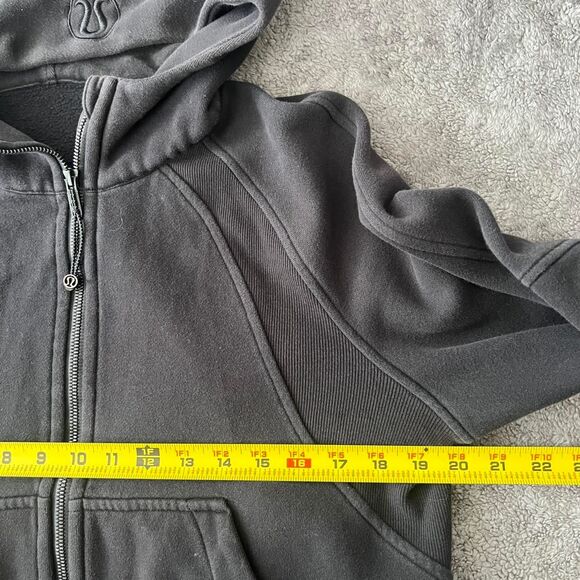 Lululemon black Scuba Hoodie Classic zip up cropped fit - Picture 7 of 8